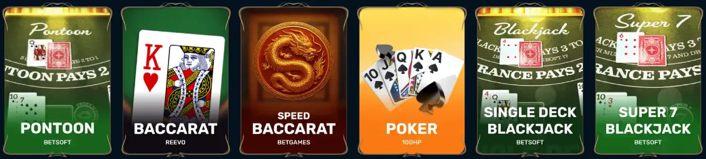 EliteSpin Casino NL Tafelspellen